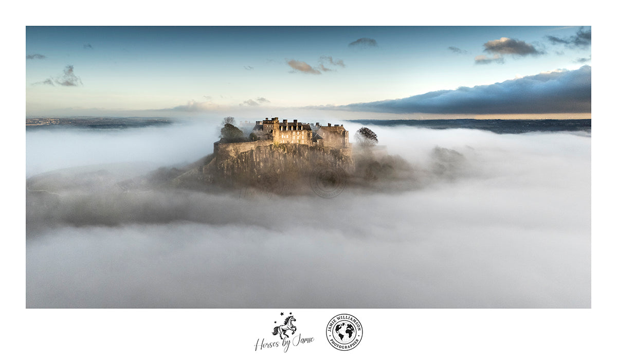 "Stirling Castle rises from the fog" fine art print